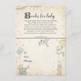 Boken för berättelsebokbaby shower pläterar kortet inbjudningar