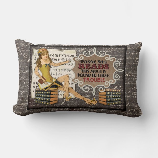 Bokfloozien kudder lumbarkudde (Framsida)