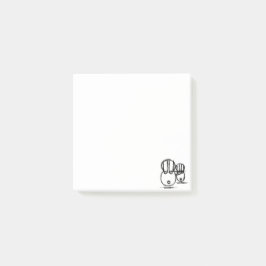 Bokför anteckningar | Cute Couple Bunny Post-it Block