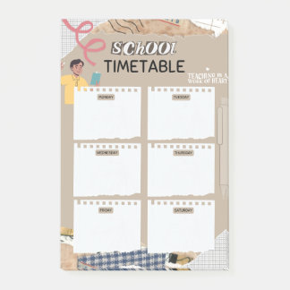 Bokför anteckningar för alla lärare post-it block