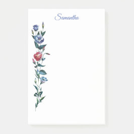 Bokför anteckningar för blommande Personlig Post-it Block