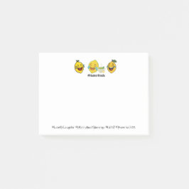 Bokför anteckningar post-it block