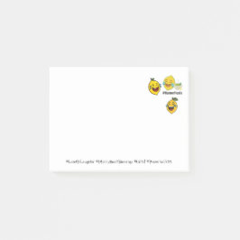 Bokför anteckningar post-it block