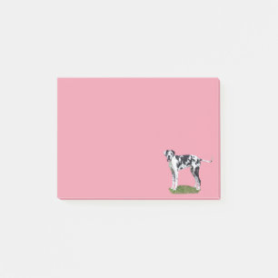 Bokför anteckningen Great dane Hund Post-it Block