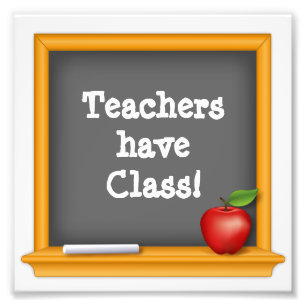 Bokför det: Lärare har klass Fototryck