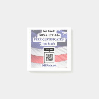 Bokför DHS- och ICE-jobb Post-it Block