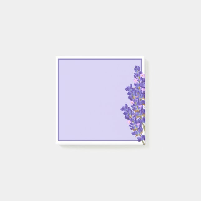 Bokför noteringar för Lavender-dagar Post-it Block (Framsida)