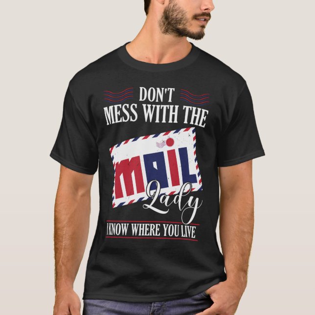 Bokför Office-arbetare är inte  med Mail Dam T Shirt (Framsida)