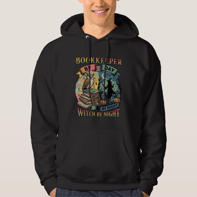 Bokförardags häxdrottning Halloween Ugglas Böcker  Hoodie (Framsida)