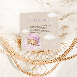 Bokförfrågan björn moln baby girl shower tilläggskort