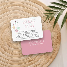 Bokförfrågan för Baby dikt Plantskola Stjärnor Ros Tilläggskort