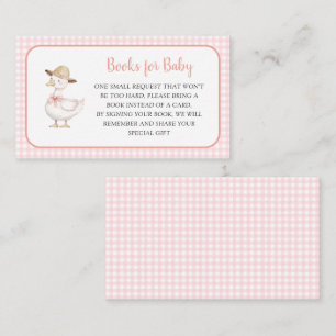 Bokförfrågan för baby shower med Rosa Dumma Gås Tilläggskort