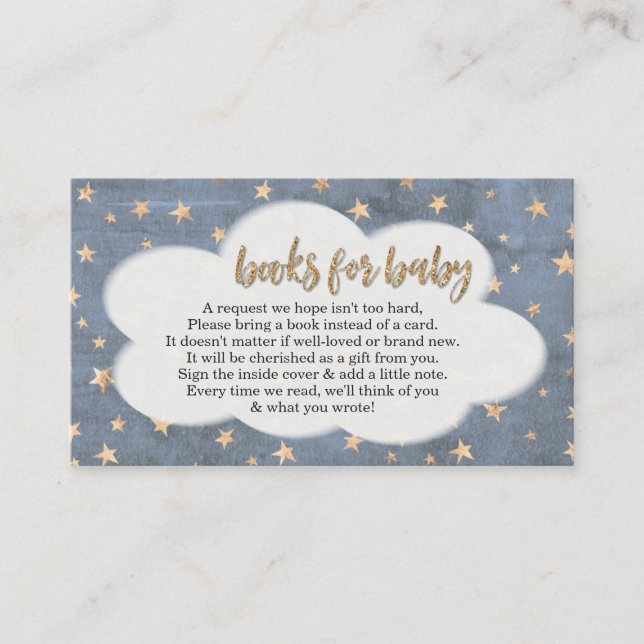 Bokförfrågan för inbjudan till pojkens baby shower (Framsida)