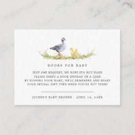Bokförfrågan | Rustik gårds-stil baby shower Tilläggskort