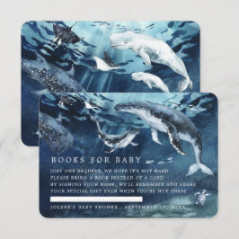 Bokförfrågan | Under havet Oceanen Baby Shower Tilläggskort