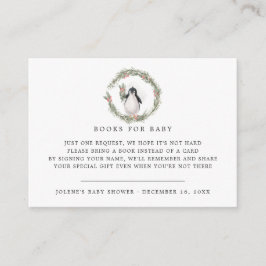 Bokförfrågan | Vintervänner Baby Shower Tilläggskort