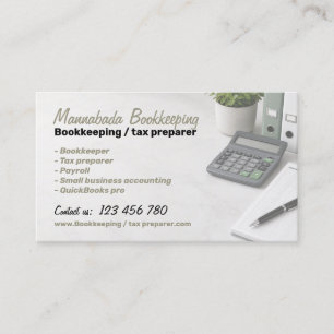 Bokföring Skatterådgivning Löneadministration Visitkort