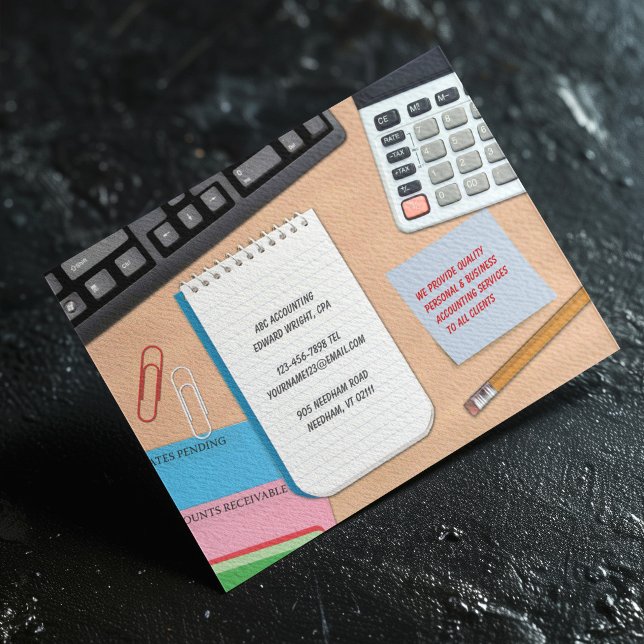 Bokföring vykort (Skapare uppladdad)