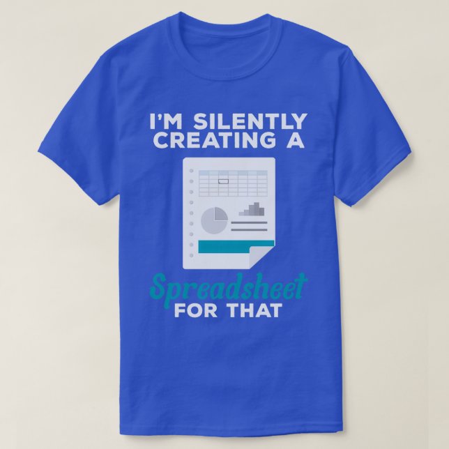 Bokföringsbokför kalkylblad CPA T Shirt (Design framsida)