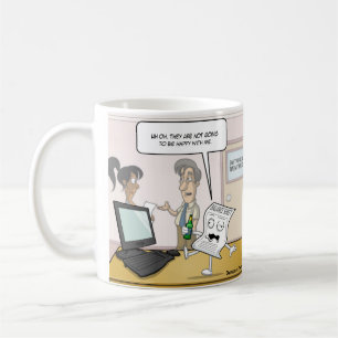 Bokföringsdisksaldo Lakan punny kaffe Mugg