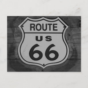 Bokföringskort för amerikanska Route 66-tecken Vykort