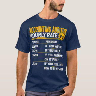 Bokföringsrevisorns timtaxa CPA revisorskonto T Shirt