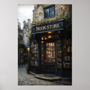 Bokhandelstryck, Antik bibliotekstryck, Bokälskare Poster