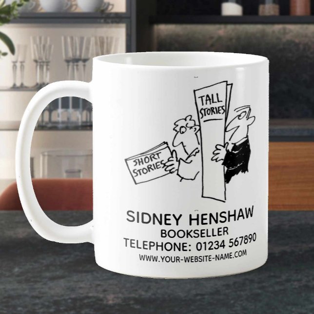 Bokhandlare eller bokhandel kaffemug kaffemugg (Skapare uppladdad)