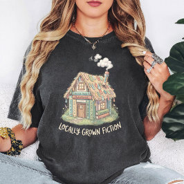 Bokhus med fantasi "Lokalt odlad skönlitteratur" T Shirt