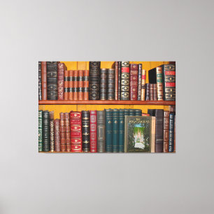 bokhyllan bokar bibliotek canvastryck