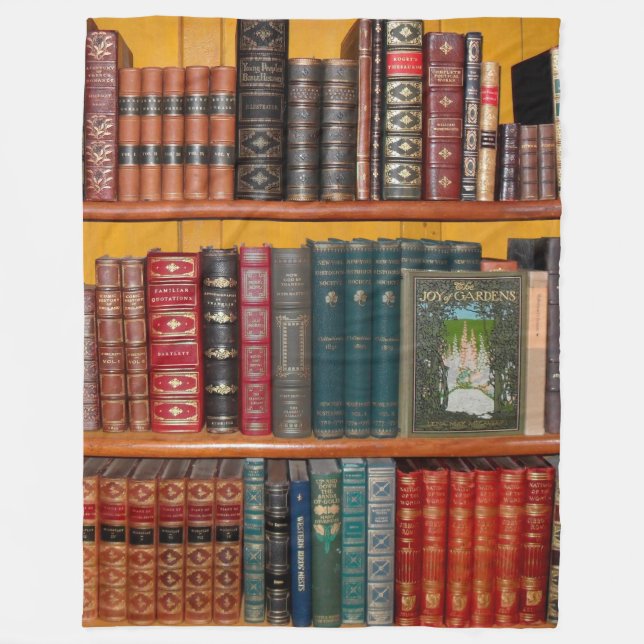bokhyllan bokar bibliotek fleecefilt (Framsidan)