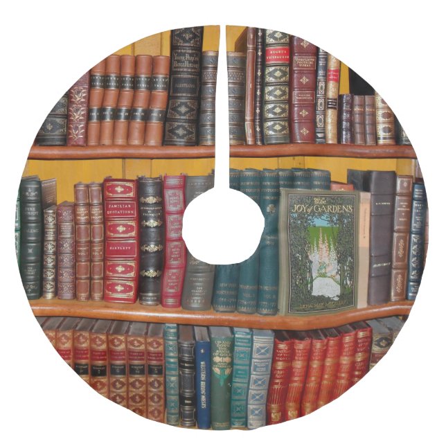 bokhyllan bokar bibliotek julgransmatta borstad polyester (Framsidan)