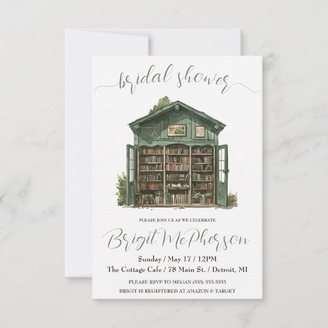 Bokhyllor, kapitel, betongecore, Möhippa Inbjudningar (Framsida)