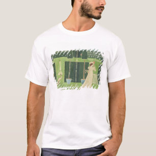 Bokjackadesign för 'en blom- fantasi i ett gammal t-shirt