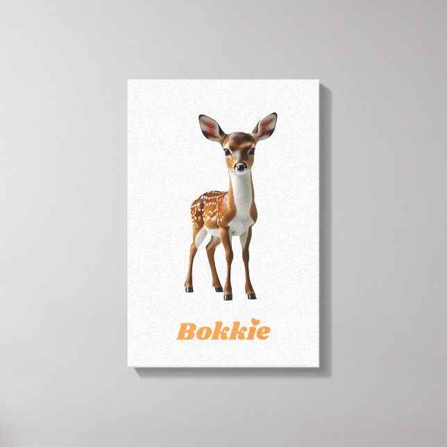 BOKKIE Afrikaans Saffa Expat Afrikaanse Humor Canvastryck (Framsida)