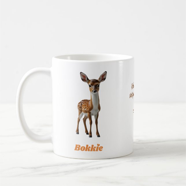 BOKKIE Afrikaans Saffa Expat Afrikaanse Humor Kaffemugg (Vänster)
