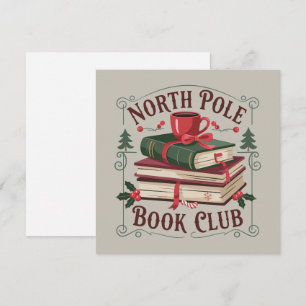 Bokklubbsbibliotekarie vid nordpolen Boksläsare Julkort