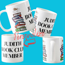 bokklubbsläsare för bok-klubb, läsare kaffemugg