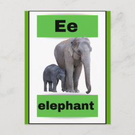 Bokkort för alfabet (med äkta bild)Helgdag Helg Vykort