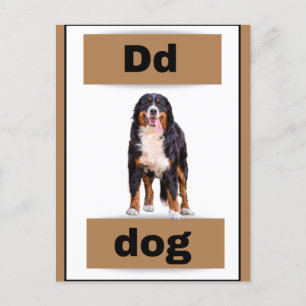 Bokkort för alfabet (med äkta bild)Helgdag Helg Vykort