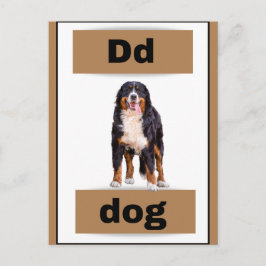 Bokkort för alfabet (med äkta bild)Helgdag Helg Vykort