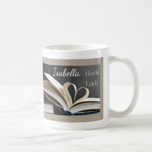 Boklada, Personlig Läsning Hobbypresent för Henne Kaffemugg