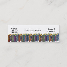 Boklagret shoppar magra visitkortBookmarkers Mini Visitkort