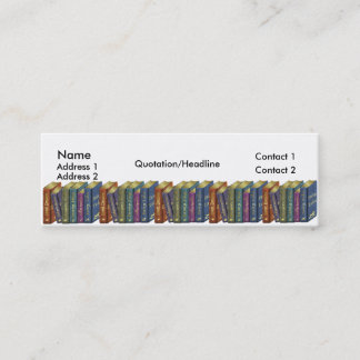 Boklagret shoppar magra visitkortBookmarkers Mini Visitkort