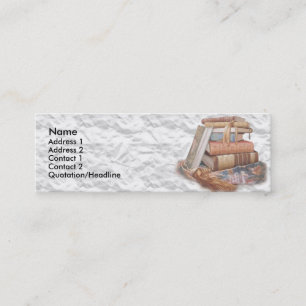 Boklagret shoppar magra visitkortBookmarkers Mini Visitkort
