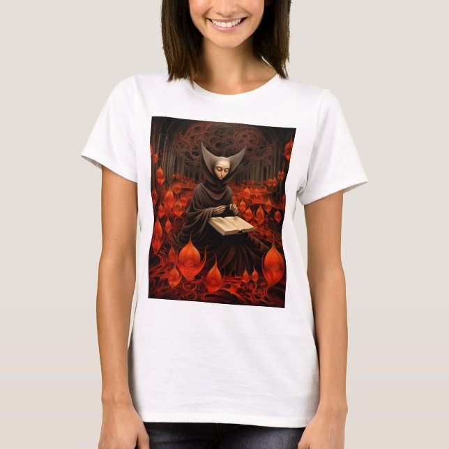 Bokläkaren - Surrealistisk konst T Shirt (Framsida)