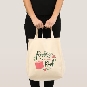 Boklärda blom- avläsare som går att läsa tygkasse