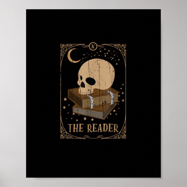 Bokläsekort Pagan Goblincore Goth Ockult Bok Poster (Framsidan)