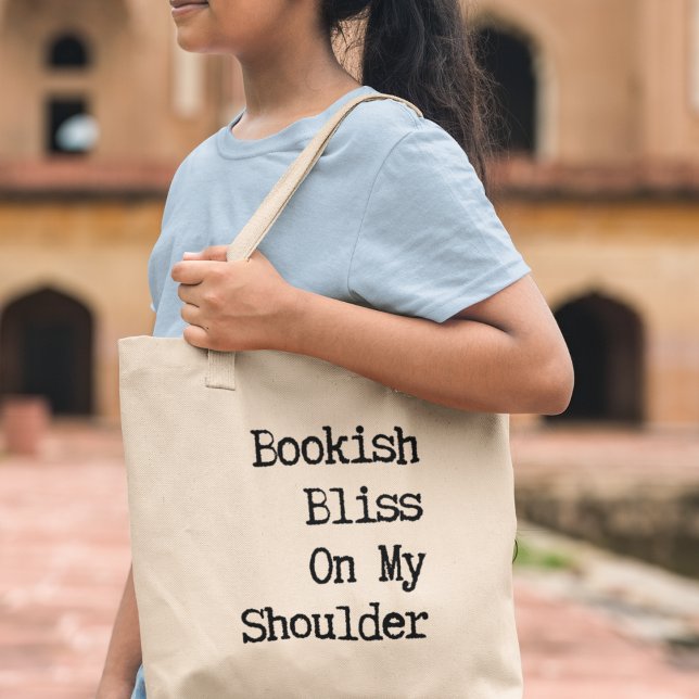 Boklig Lycka Bokälskare Bibliotekarie Läsare Prese Tygkasse (Shop now and celebrate the magic of words with every step you take! )
