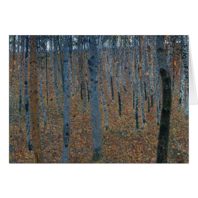Boklund I av Gustav Klimt Hälsningskort (Framsidan Horizontal)